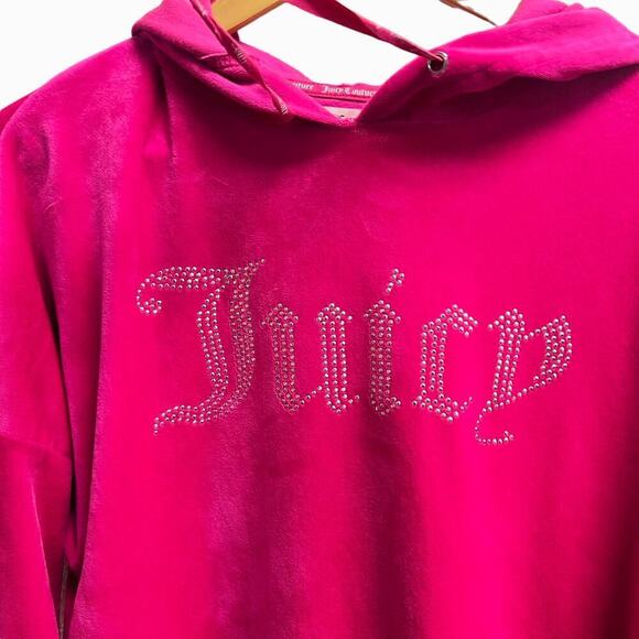 Juicy Couture Pink Bling Velour Matching Tracksuit Set‎ Size Large - Picture 3 of 13